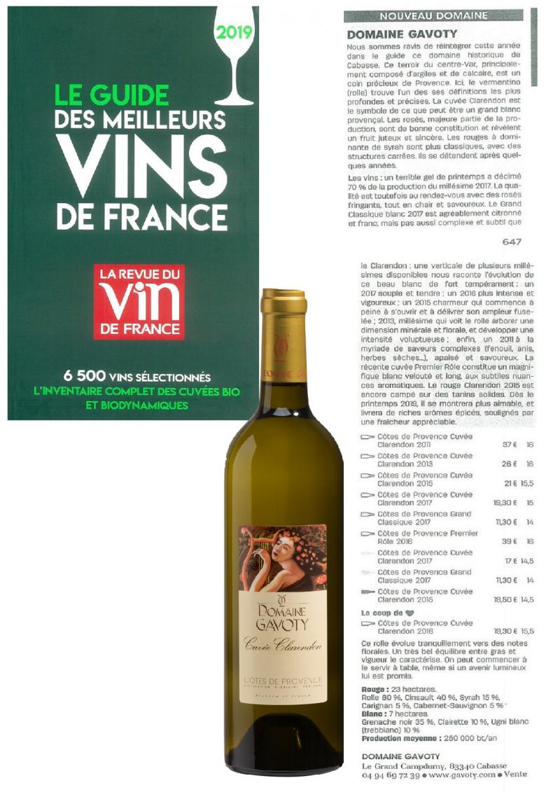 Guide des meilleurs VINS DE FRANCE - RVF 2019