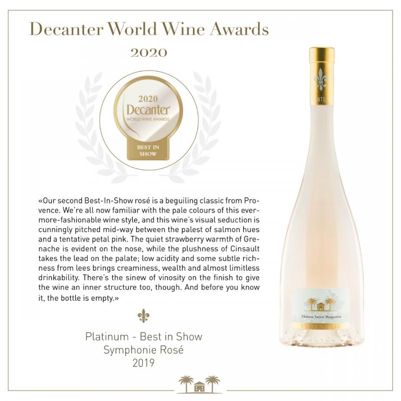 MEILLEUR VIN ROSE DE PROVENCE DU MONDE : SYMPHONIE 2019 SELON LE DECANTER